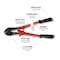 Performance Tool 14 in. Bolt Cutter, Drop Forged Steel, Rubber Grips BC-14 - alternate 2