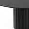Homeroots 60" Black Solid Wood Pedestal Base Round Top Dining Table 721036 - alternate 3