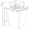 Leisuremod Marlin White Aluminum Patio Chaise Lounge Chair With Arms & Square Fire Pit Table, Burgundy MLAWCF21-77BRG - alternate 9