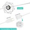 Jonathan Y 10-Light Indoor/Outdoor 10 ft. Contemporary Transitional LED G40 Diamond Cage String Lights, White JYL8705B - alternate 6