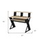 Homeroots 47" Natural and Black Music Desk 491538 - alternate 5