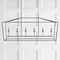 Jonathan Y Pagoda 49" 6-Light Classic Traditional Metal Linear Cage Lantern LED Pendant, Gray/Brass Gold JYL7439F - alternate 8
