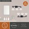 Vaxcel Ogden 3 Light Contemporary Black Bathroom Vanity Fixture Clear Glass W0418 - alternate 7