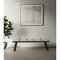 Homeroots 57in Light Gray and Black Upholstered Faux Leather Bench 372148 - alternate 5
