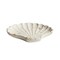 Homeroots 4in White And Gold Resin Handmade Seashell Trinket Tray 723723 - alternate 1