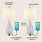 Jonathan Y Lily 22.25" Midcentury Modern Iron LED Table Lamp with USB Charging Port, Clear, 2PK JYL1110A-SET2 - alternate 8