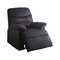 Homeroots 35" Black Microfiber Manual Recliner 285824 - alternate 1