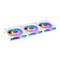 Lian Li Lian-Li  120 mm UNI FAN SL Infinity Fluid Dynamic Bearing Case Fan, White, 3PK UF-SLIN120-3W - alternate 1