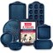 Bakkenamster BAKKEN Kitchen Baking Pan Set, Oven Safe Tray, Up To 450 Deg F, 8PK BKBSBLUE88 - alternate 1