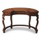 Homeroots 48" Brown Solid Manufactured Wood Kidney Writing Desk 383201 - alternate 1