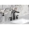 Kingston Brass Widespread Bathroom Faucet with Knurled Handle and Brass Pop-Up, Matte Black FSC8950KNL - alternate 6
