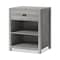 Whalen Fallbrook Printer Stand, Engineered Wood, 3 Shelves, 1 Drawer, 24in x 20in x 30.25in, Smoked Ash SPUS-FBPS-GM - alternate 1
