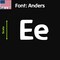 Aacc Self-Adhesive Vinyl Letter: e, Scale: 17 cm. Color: White Font: Anders by, 12PK AACC-Anders-le-White-M17x12 - alternate 1