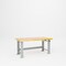 Pucel Hardwood Top Hydraulic Bench, 30 in W x 60 in D x 41 in H, Putty HBW-3060-M12 - alternate 1