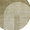 Homeroots 8' Taupe Beige And Tan Round Geometric Washable Indoor Outdoor Area Rug 582742 - alternate 8