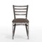 Flash Furniture HERCULES Silver Antique Finish with Clear Coat Ladder Back Metal Restaurant Chair - Mocha Vinyl Seat XU-DG694BLAD-CLR-MCHV-GG - alternate 8