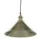 Sunlite 10in. Antique Brass Farmhouse 4' Braided Woven Cord Pendant Fixture, 60W Max Bulb Not Included 07008-SU - alternate 1