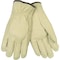 Mcr Safety Leather Drivers Gloves, Pigskin, Shirred Slip-On, Straight Thumb, Gunn - Full Back Cut, Beige, L 3400L - alternate 1