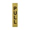 Brixwell Rectangular Pull Indicator Satin Brass Finish Pull Satin Brass PL4SB - alternate 1