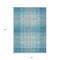 Homeroots 3' X 5' Teal Blue Gray And Brown Plaid Washable Indoor Outdoor Area Rug 596363 - alternate 5