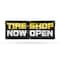 Signmission Tire Shop Now Open, 24 Inch x 72 Inch, Vinyl Banner B-72-30892 - alternate 1