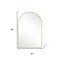 Homeroots 36" Gold Metal Arch Framed Bathroom Vanity Mirror 719494 - alternate 6
