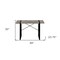 Homeroots 49" Gray and Black Computer Desk 489868 - alternate 7