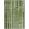 Homeroots 3' X 5' Green And Gray Striped Washable Indoor Outdoor Area Rug 602773 - alternate 4