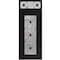 Vdomdoors Aluminum Door Iron 1655 Black Entry Steel Metal Classic Painted 36 x 96 (36 x 80+16)-Left Inswing IRON1655EXD-BLK-W36xH80+16-LH-I - alternate 1