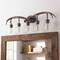 Jonathan Y Wyatt 37.75" 5-Light Southwestern Bohemian Resin/Seeded Glass Faux Antler LED Vanity Light, Brown Woo JYL6316A - alternate 8