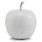 Homeroots 13" White Aluminum Decorative Apple Tabletop Sculpture 383753 - alternate 6
