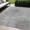 Homeroots 5' X 8' Gray Silver And Charcoal Abstract Washable Indoor Outdoor Area Rug 582795 - alternate 1