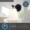 Vaxcel Vermont 1 Light Matte Black and Nickel Bathroom Vanity Wall Sconce Fixture White Glass W0404 - alternate 5