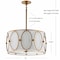 Jonathan Y Violetta 3-Light 19" Metal LED Pendant, Gold/White JYL9008A - alternate 8