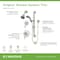 Symmons Origins Two Handle Shower Trim Kit with Hand Shower - 1.5 GPM (Valves Not Included) 9605-PLR-1.5-TRM - alternate 4