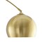Homeroots 76" Brass Arched Floor Lamp With Brass Dome Shade 530711 - alternate 7