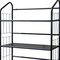 Homeroots 49" Black Metal Four Tier Bookcase 469089 - alternate 7