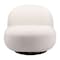 Homeroots 30" Cream And Black Faux Shearling And Upholstered Slipper Chair 556453 - alternate 6