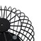Leisuremod Round 15 in W, 16 in L, Manufactured Wood/Steel, Black RTBL-15BL - alternate 7