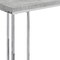 Homeroots 18.25" X 10.25" X 25.25" Grey Particle Board Metal  Accent Table 333169 - alternate 3