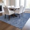 Homeroots 10' X 14' Navy Blue Gray And Ivory Abstract Washable Indoor Outdoor Area Rug 597033 - alternate 7