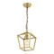 Jonathan Y Pagoda 8" 1-Light Classic Traditional Metal Cage Lantern LED Pendant, Gold Painting JYL7618B - alternate 7