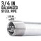 Ace Trading - Nipple 3/4 in. MIP each X 3/4 in. D MIP Galvanized Steel 2-1/2 in. L Nipple 301UP34X212 - alternate 9