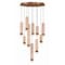 Euf Cambre, Chandelier , 10-Light, 22", Antique Brass, Travertine 50130-023 - alternate 1