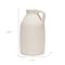 Homeroots 15" Off White Ceramic Jug Table Vase 608355 - alternate 5