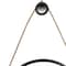 Homeroots 30" Black Fame Round Wall Hanging Accent Mirror with Rope 484991 - alternate 2