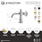 Kingston Brass One-Handle Single-Hole Bathroom Faucet with Push Pop-Up Drain, Polished Nickel KS3546RNK - alternate 3