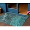 Homeroots 3' X 5' Teal Blue Aqua And Gray Abstract Washable Indoor Outdoor Area Rug 577841 - alternate 1
