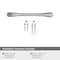 Amerock Vaile 3-3/4 in 96 mm Center-to-Center Satin Nickel Cabinet Pull BP53003G10 - alternate 3