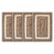 Homeroots 19" Set of Four Natural And Ivory Geometric Braided Jute Placemats 534183 - alternate 8